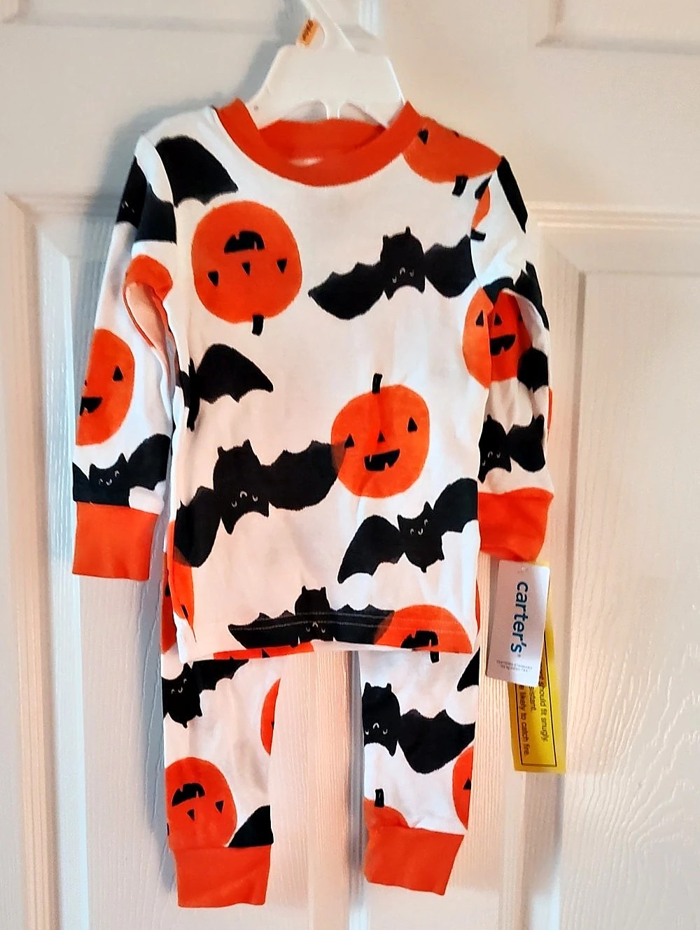Carter's Halloween Pumpkin & Bat 2-Piece Pajama Set Baby 12M
